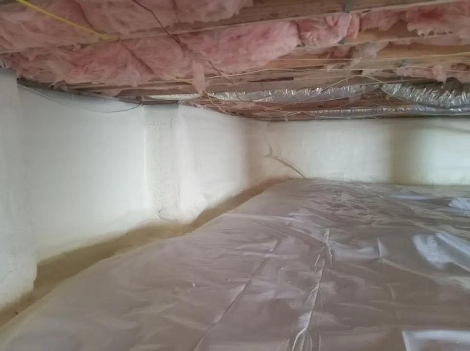 Crawl space encapsulation with closed-cell spray foam for Roof Maintenance in Braselton